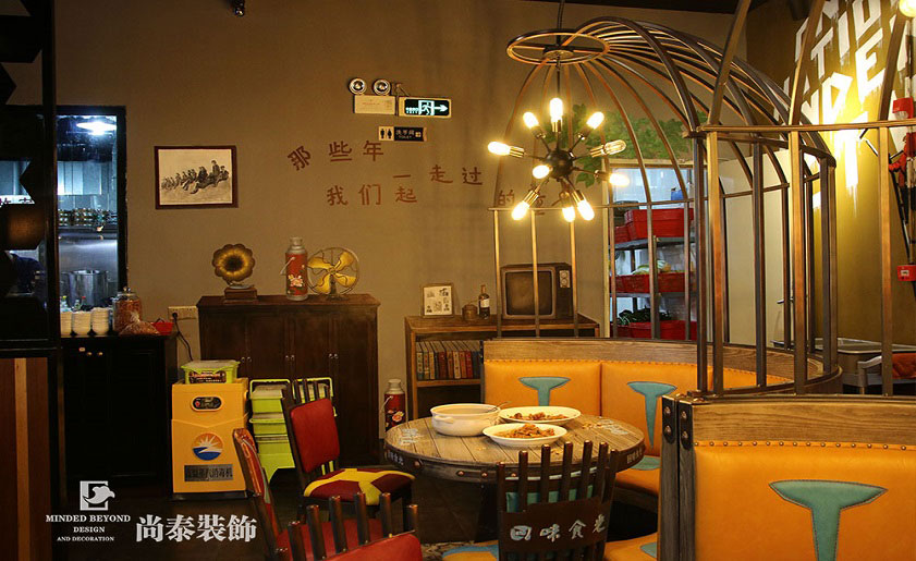 湘菜館裝修實景圖-回味食光