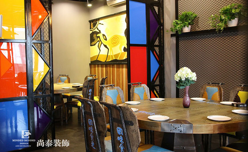 湘菜館裝修實景圖-回味食光