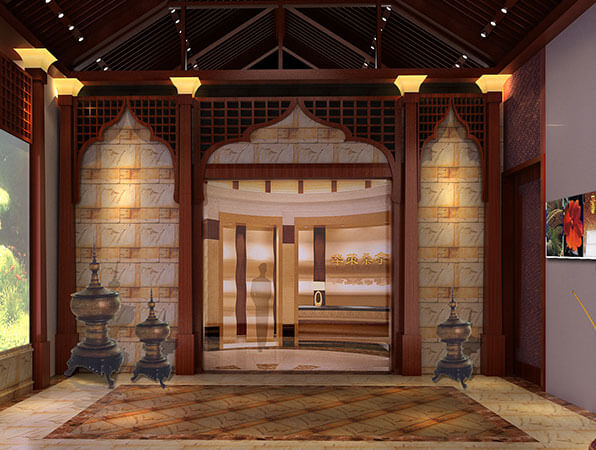 桑拿休閑會所裝修效果圖-華策桑拿
