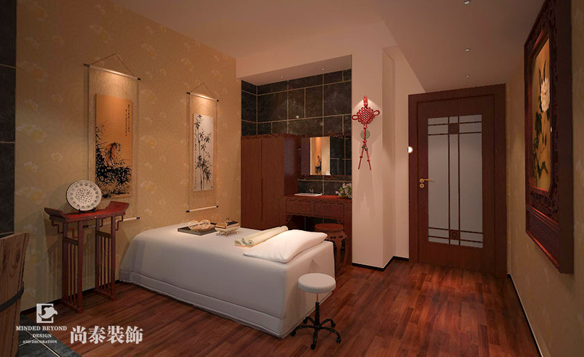 中式養(yǎng)生會(huì)所裝修效果圖-千年瑤浴