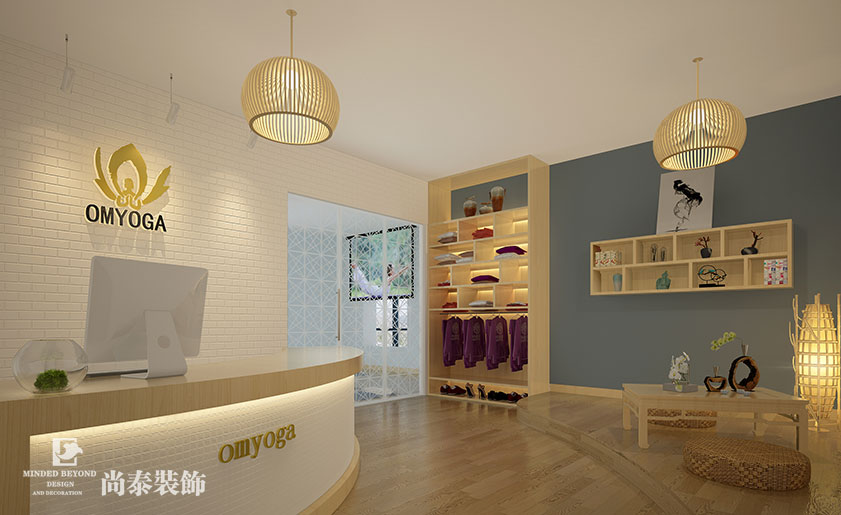 130平米深圳瑜伽館裝修設計 | OMYOGA