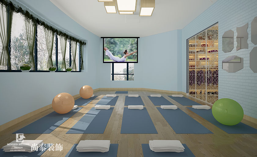 130平米深圳瑜伽館裝修設計 | OMYOGA