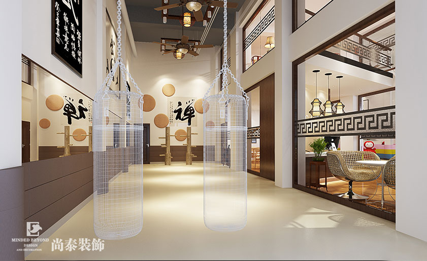 武術(shù)館裝修效果圖-德修武術(shù)館