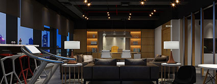 絲路天地 | 750㎡陽光科創(chuàng)寫字樓辦公室裝修工程實景