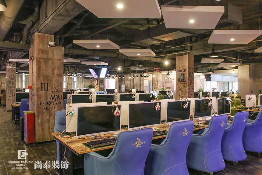 深圳網(wǎng)咖裝修設(shè)計,尚泰裝飾集團,深圳裝修公司