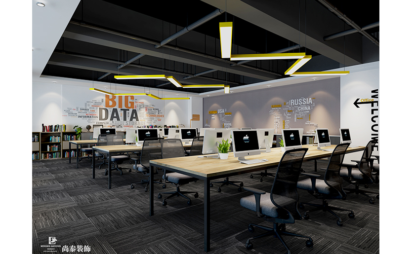 277㎡膜技術(shù)開發(fā)公司風辦公室裝修 | 景秀空間