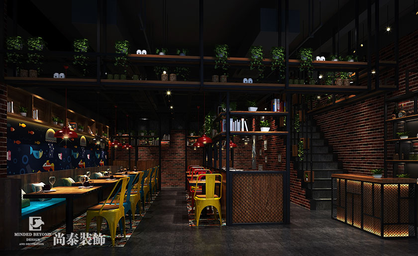 200平米烤魚店裝修設(shè)計 | 子非魚