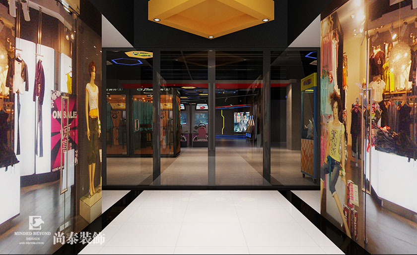 530㎡時尚工業(yè)風(fēng)游戲廳裝修設(shè)計 | 風(fēng)云再起電玩城