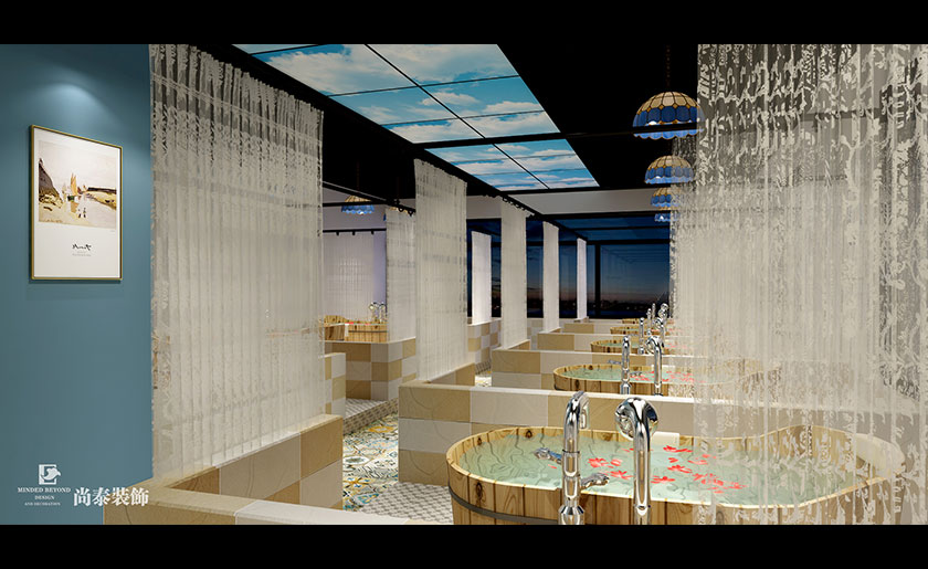 2000㎡中式養(yǎng)身館裝修 | 知己集團(tuán)