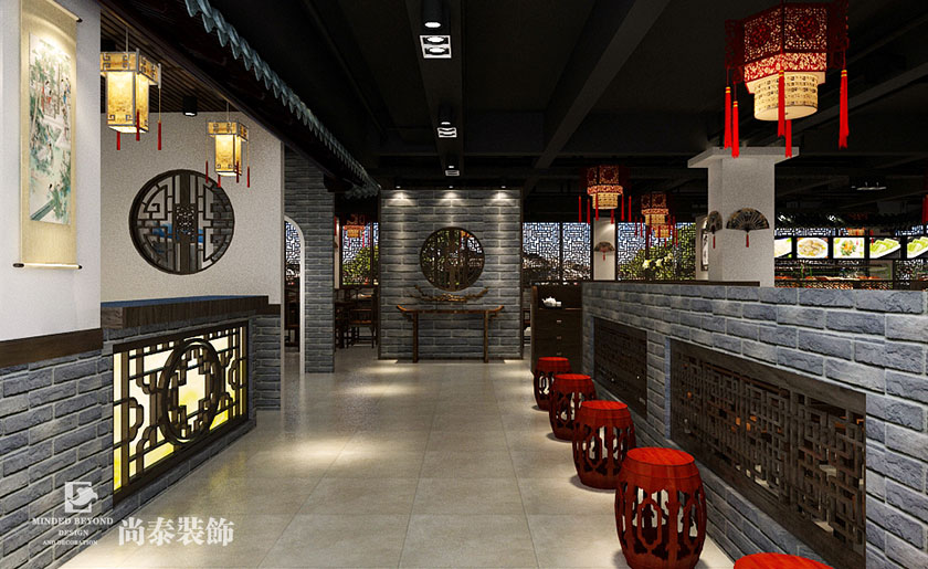 550平米中式風(fēng)格火鍋店裝修設(shè)計(jì) | 蜀天椒火鍋