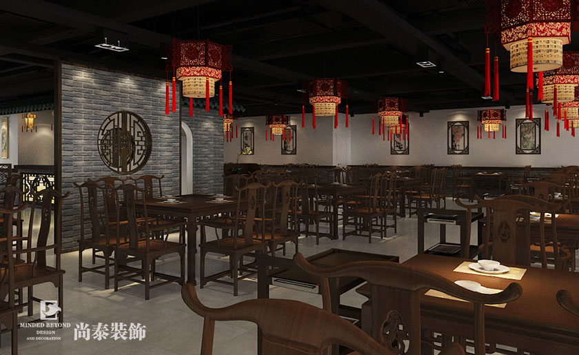 550平米中式風(fēng)格火鍋店裝修設(shè)計(jì) | 蜀天椒火鍋