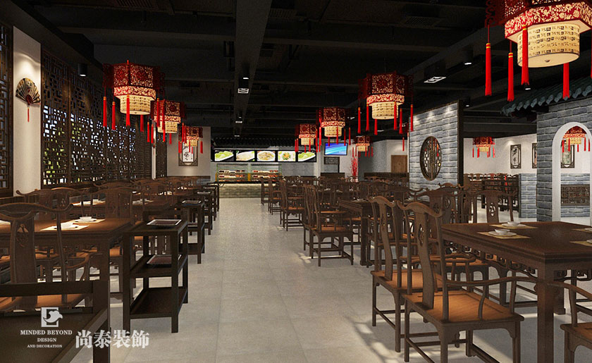 550平米中式風(fēng)格火鍋店裝修設(shè)計(jì) | 蜀天椒火鍋