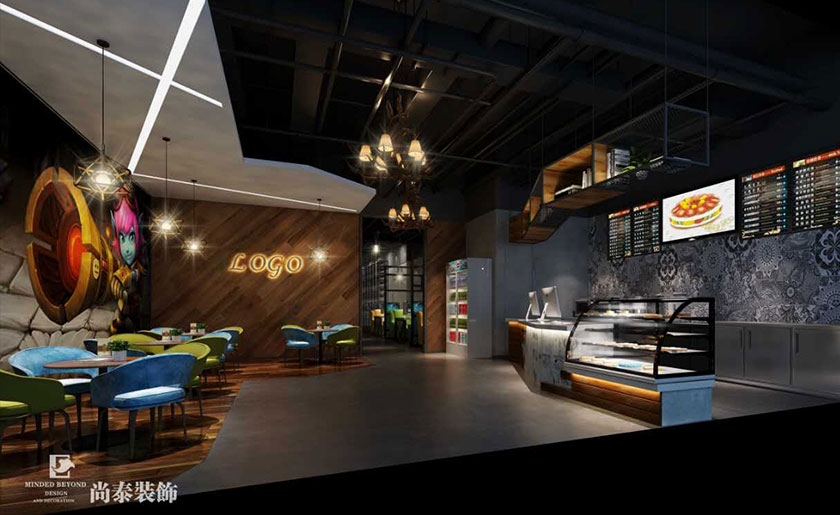 600㎡網(wǎng)咖設(shè)計(jì)裝修效果圖 | 歡樂(lè)網(wǎng)咖