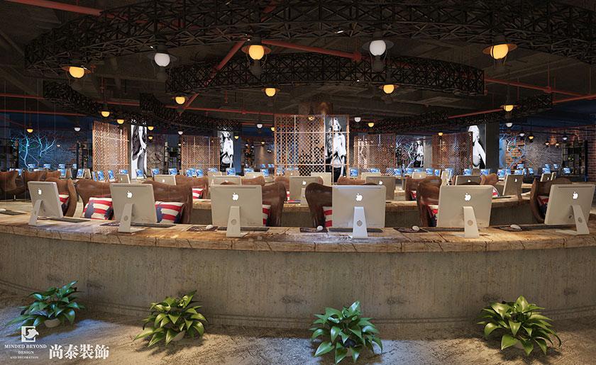 2800㎡網(wǎng)咖裝修設(shè)計效果圖 | 迪優(yōu)網(wǎng)吧