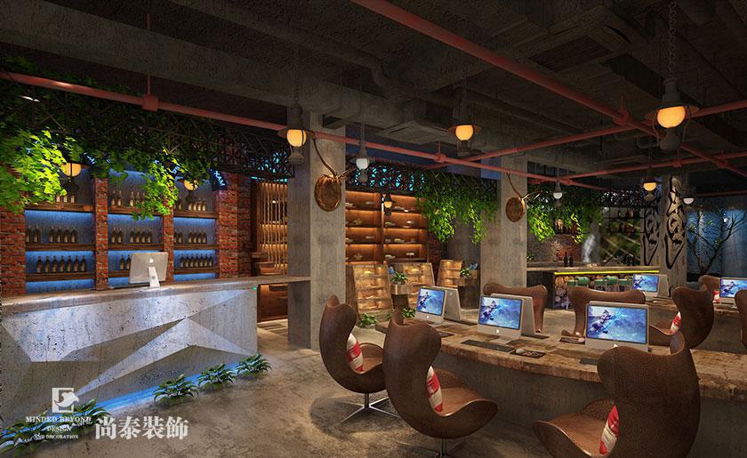 2800㎡網(wǎng)咖裝修設(shè)計效果圖 | 迪優(yōu)網(wǎng)吧
