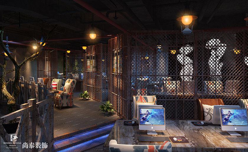 2800㎡網(wǎng)咖裝修設(shè)計效果圖 | 迪優(yōu)網(wǎng)吧