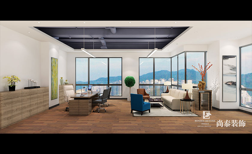 1860㎡現(xiàn)代簡約辦公室裝修設(shè)計 | 洋浦華良物流