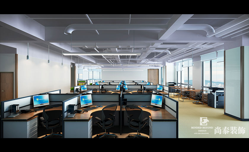 1860㎡現(xiàn)代簡約辦公室裝修設(shè)計 | 洋浦華良物流