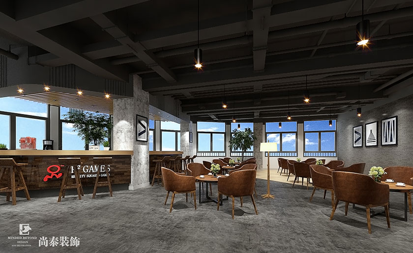 1640㎡工業(yè)風辦公室裝修設計 | 燦和網(wǎng)絡