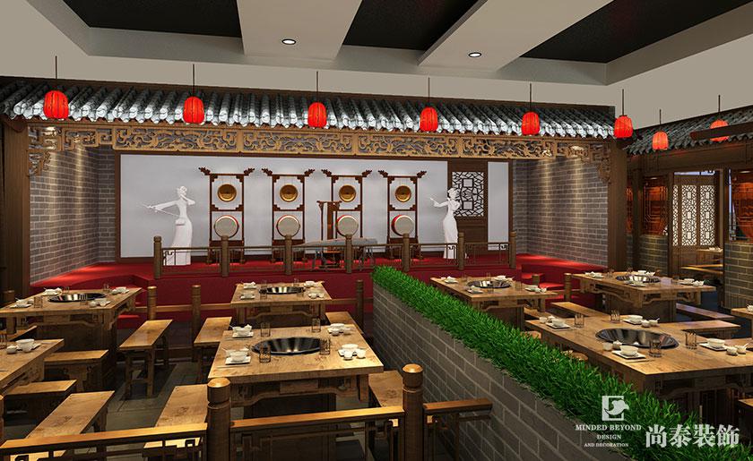 550㎡火鍋店裝修設(shè)計(jì)效果圖 | 味蜀吾