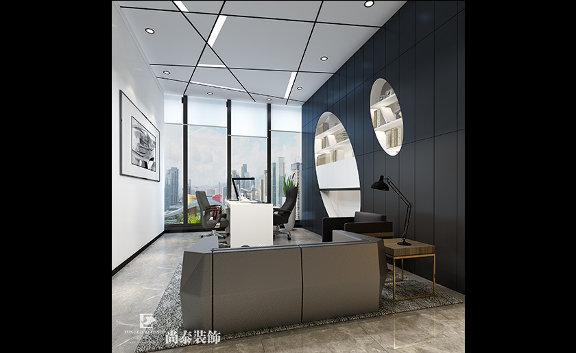 280㎡城市建設公司辦公室裝修設計 | 中融德匯
