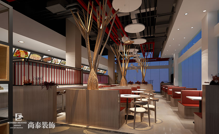 530平米寫(xiě)字樓餐廳裝修效果圖 | 華豐互聯(lián)網(wǎng)大廈
