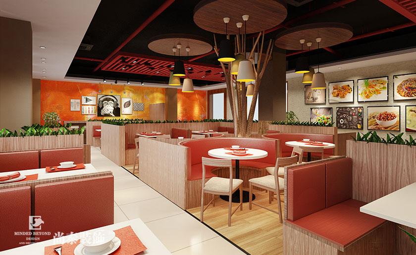 530平米寫(xiě)字樓餐廳裝修效果圖 | 華豐互聯(lián)網(wǎng)大廈