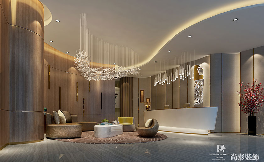 現(xiàn)代簡約會所裝修效果圖-舒之暢