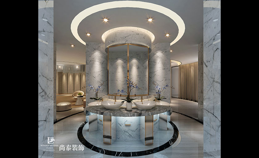 現(xiàn)代簡約會所裝修效果圖-舒之暢