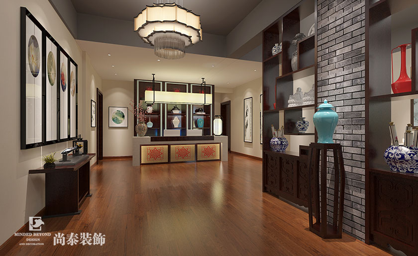 360㎡新中式風(fēng)格茶藝會(huì)所裝修 | 金龍華廣場(chǎng)茶藝會(huì)所