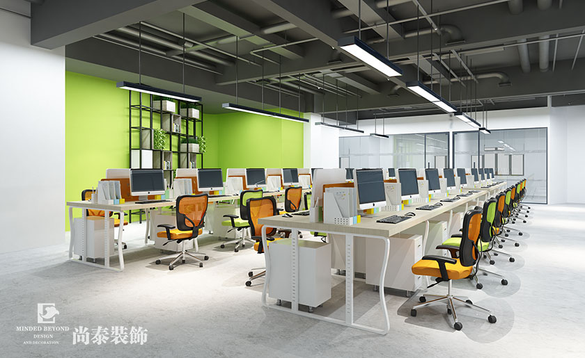 2600平米科技辦公室裝修設(shè)計(jì) | 日博電子