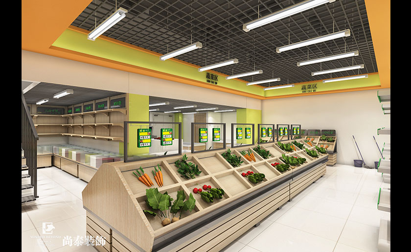 250平米深圳生活超市裝修設(shè)計 | 農(nóng)鮮樂