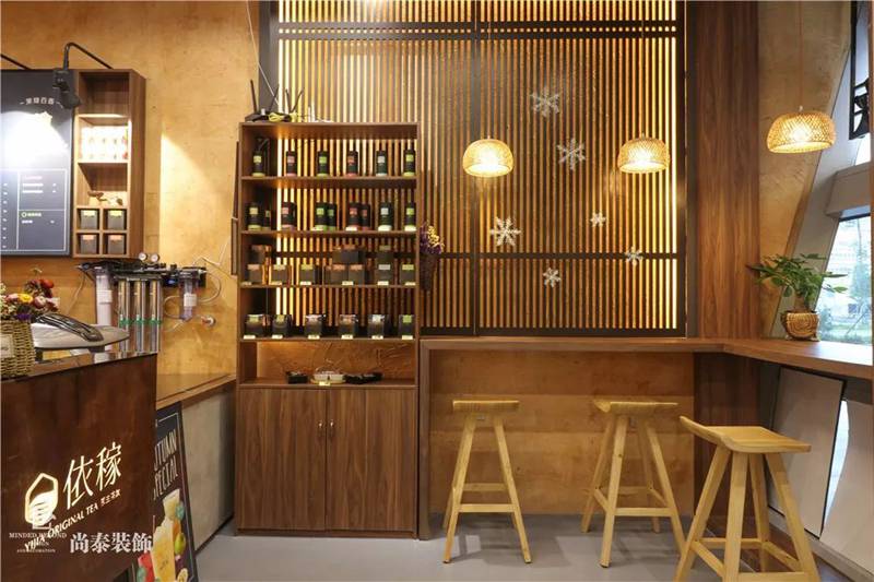 茶飲區(qū)裝修實景圖
