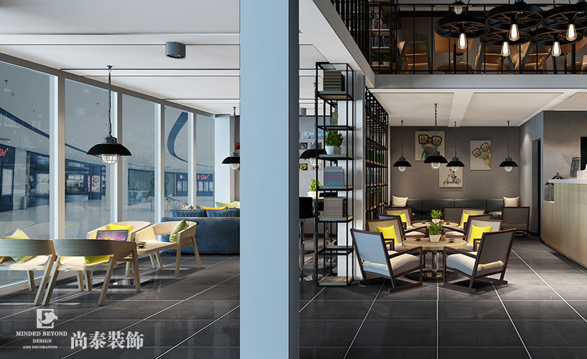 130平米咖啡店設(shè)計裝修 | 小象咖啡廳