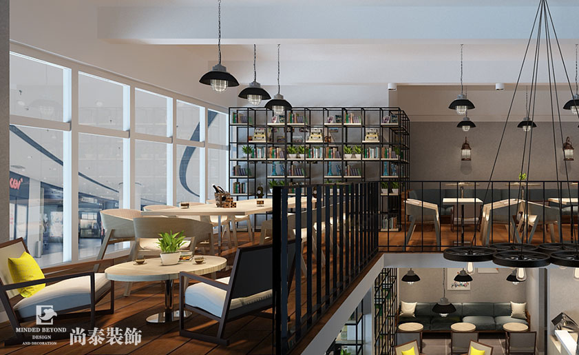 130平米咖啡店設(shè)計裝修 | 小象咖啡廳