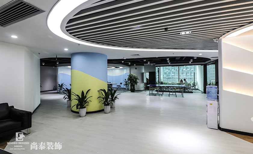 2100㎡招聘公司辦公室裝修實景圖 | 智聯(lián)招聘