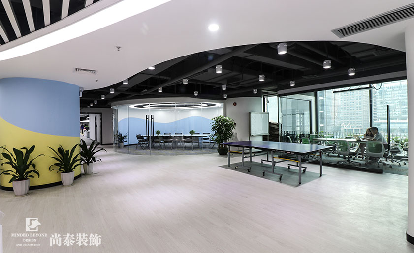 2100㎡招聘公司辦公室裝修實景圖 | 智聯(lián)招聘