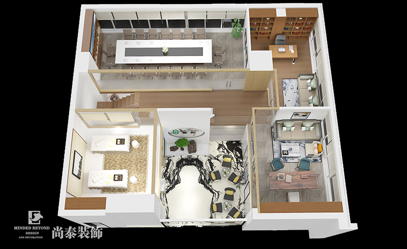 200㎡女性用品展廳+辦公室裝修設(shè)計 | 萱嘉