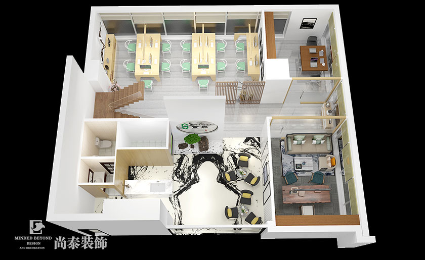 200㎡女性用品展廳+辦公室裝修設(shè)計 | 萱嘉