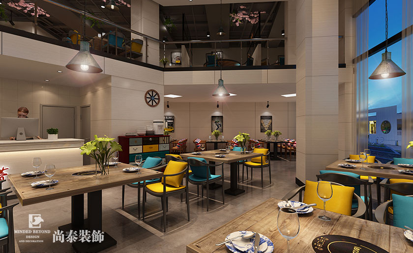 410㎡工業(yè)風格火鍋店裝修 | 沸騰火鍋