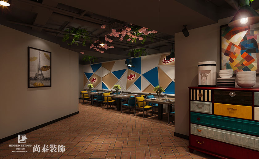 410㎡工業(yè)風格火鍋店裝修 | 沸騰火鍋