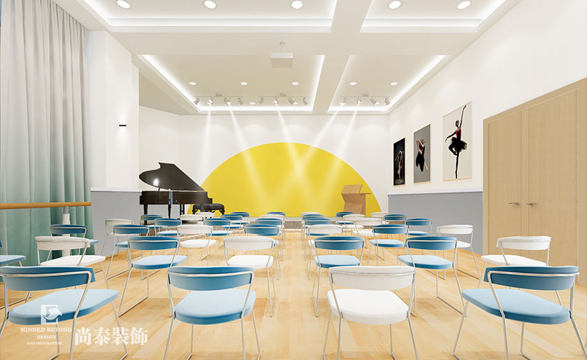 現(xiàn)代簡(jiǎn)約教育培訓(xùn)機(jī)構(gòu)裝修效果圖-歐密加舵教育