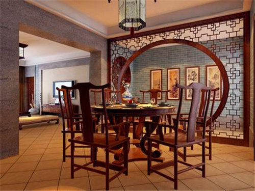 中式餐廳風格桌椅