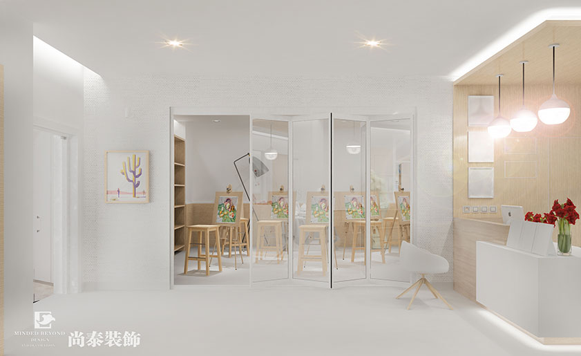 130㎡兒童美術(shù)培訓(xùn)學(xué)校設(shè)計 | 一期一繪