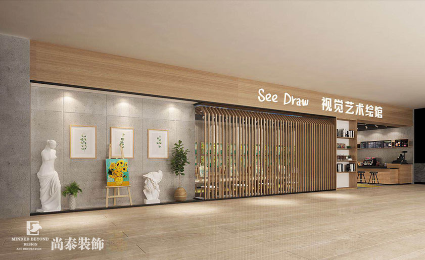 100㎡繪畫館裝修實景圖-視覺美術(shù)繪館