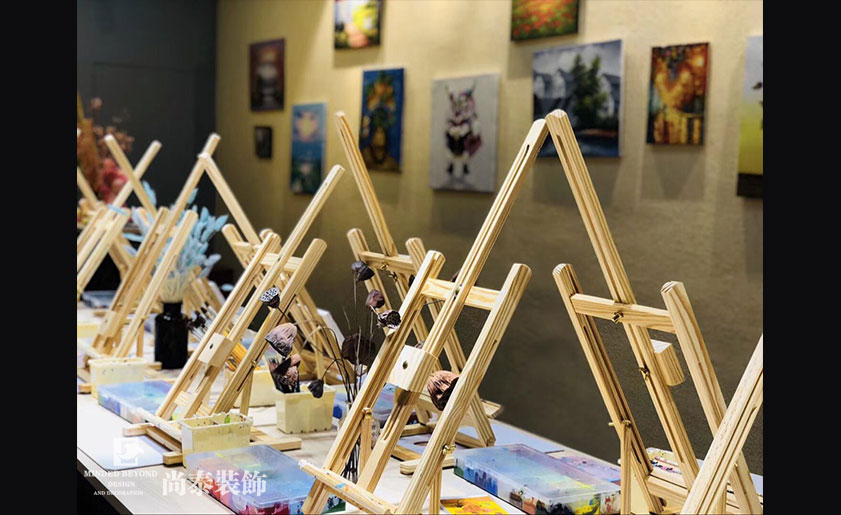 100㎡繪畫館裝修實景圖-視覺美術(shù)繪館