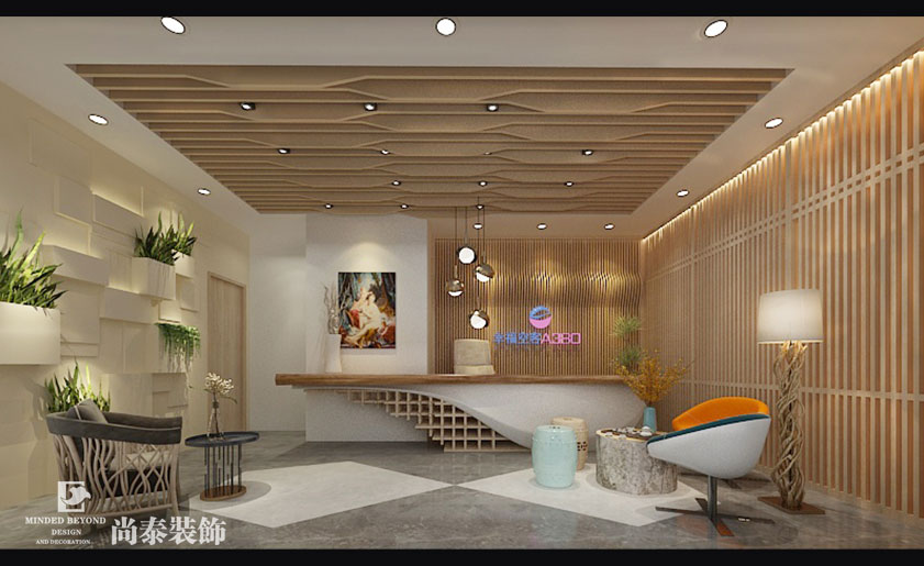 200㎡混搭風(fēng)格美容院裝修 | 幸福空客