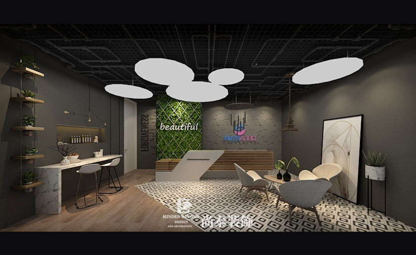 200㎡混搭風(fēng)格美容院裝修 | 幸?？湛? width=