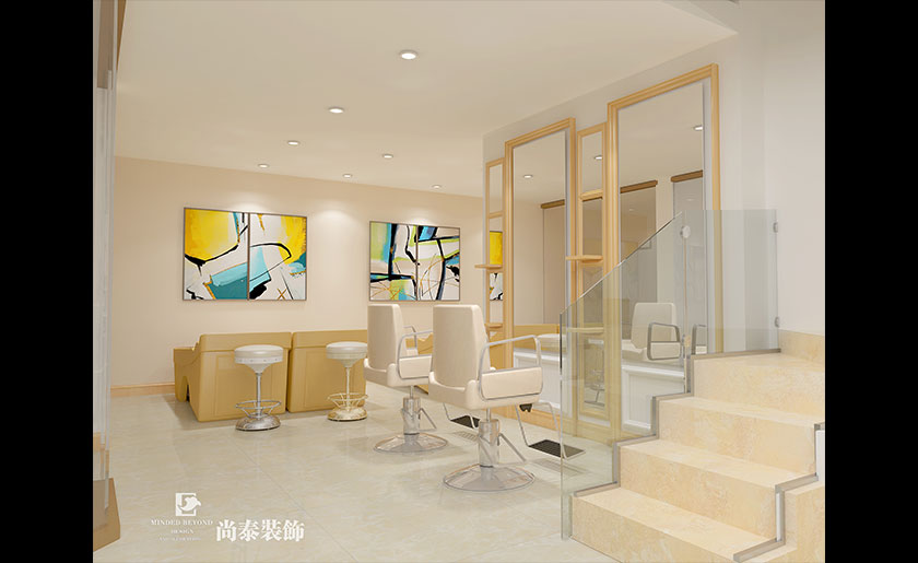 200m2 美容美發(fā)店裝修設(shè)計 | 天意國際