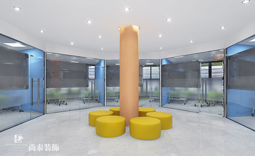 500㎡ 中小學課外教育機構(gòu)裝修設計 | 博龍教育